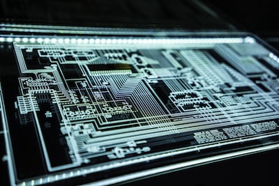 A piece of fluorescent light hardware to symbolise an IT infrastructure